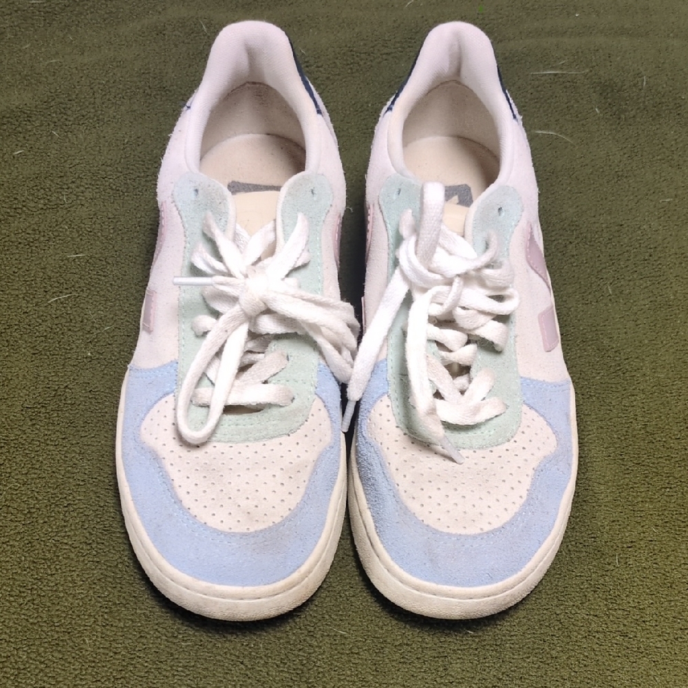 White and Pastel VEJA Sneakers